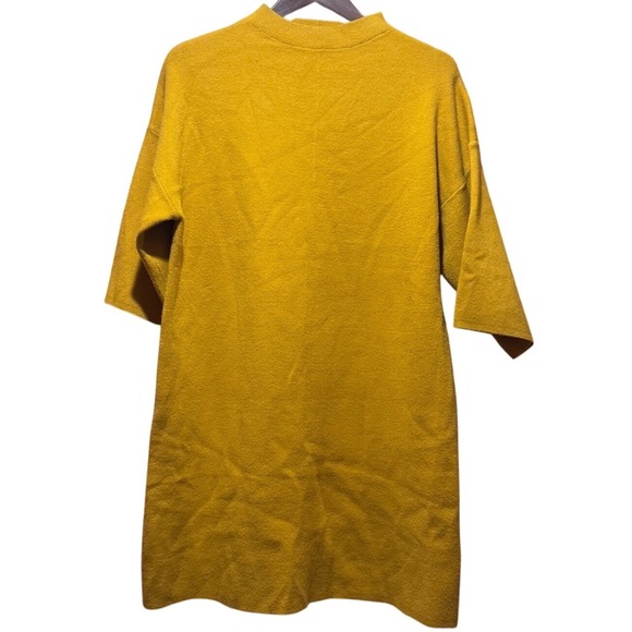 Missoni Other - WILD PONY Mustard Yellow Mod Mock Neck 3/4 Sleeve Dress Sz S Twiggy Retro MCM